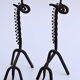 Paire de bougeoir Vintage fer forgé zoomorphe girafe