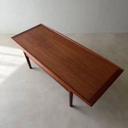 Table basse en teck Grete Jalk Glostrup Møbelfabrik années 1960