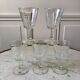 Lot de 5 petits verres à vin en verre cristallin années 50-60