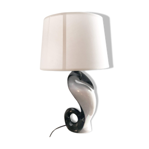 Lampe céramique pingouin