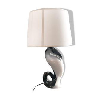 Lampe céramique pingouin