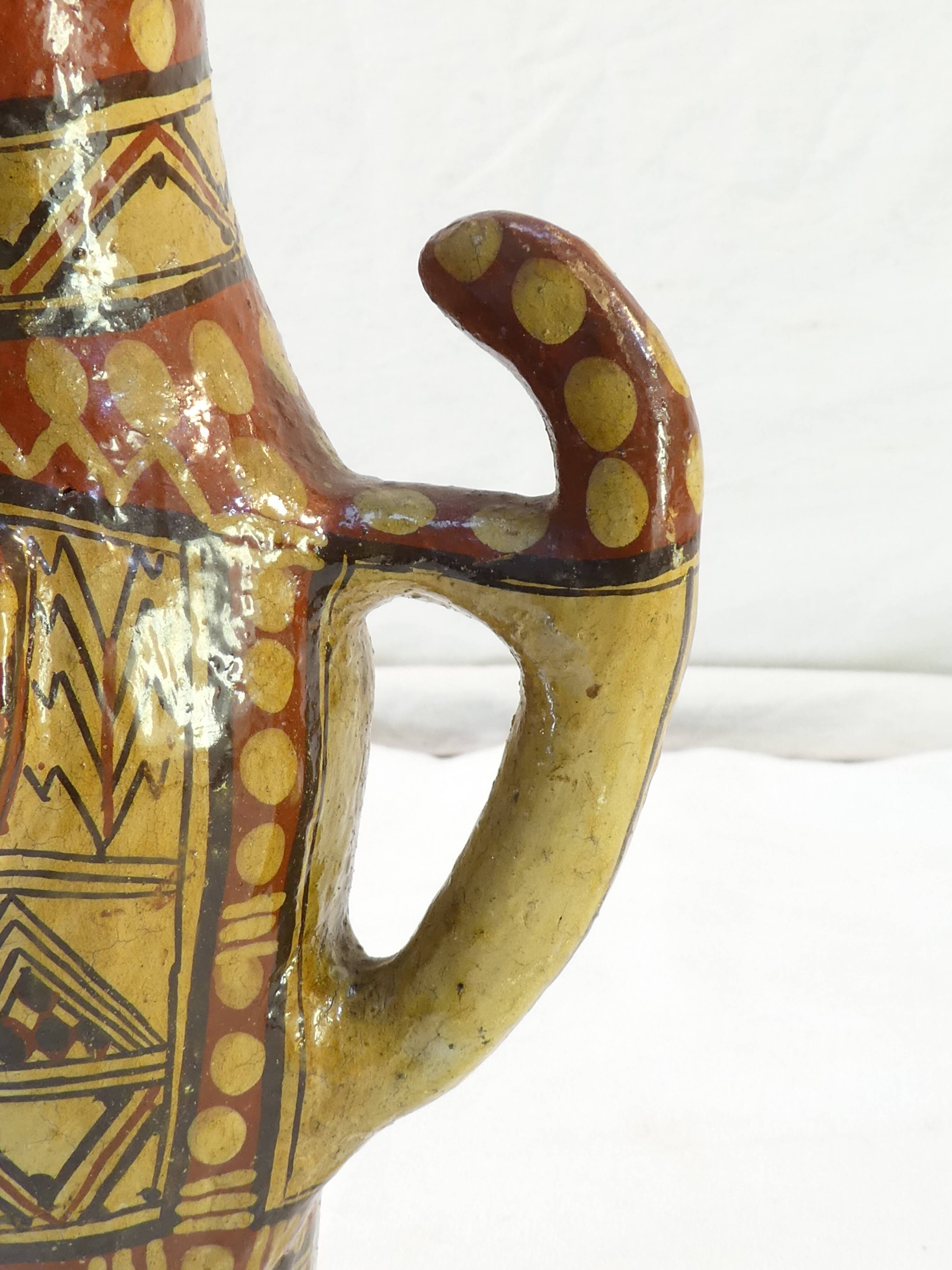 Terracotta amphora vase Pottery Berbere Kabyle IDEQQI