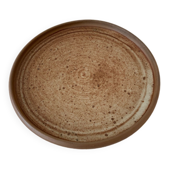 Selency stoneware plate x Monoprix Croisé Laroche