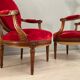 Paire de fauteuils de style Louis XVI époque fin XIXeme
