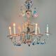 Venetian Rezzonico chandelier in multicoloured Murano glass circa 1900