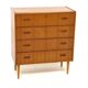 Commode en teck, Suède, 1950