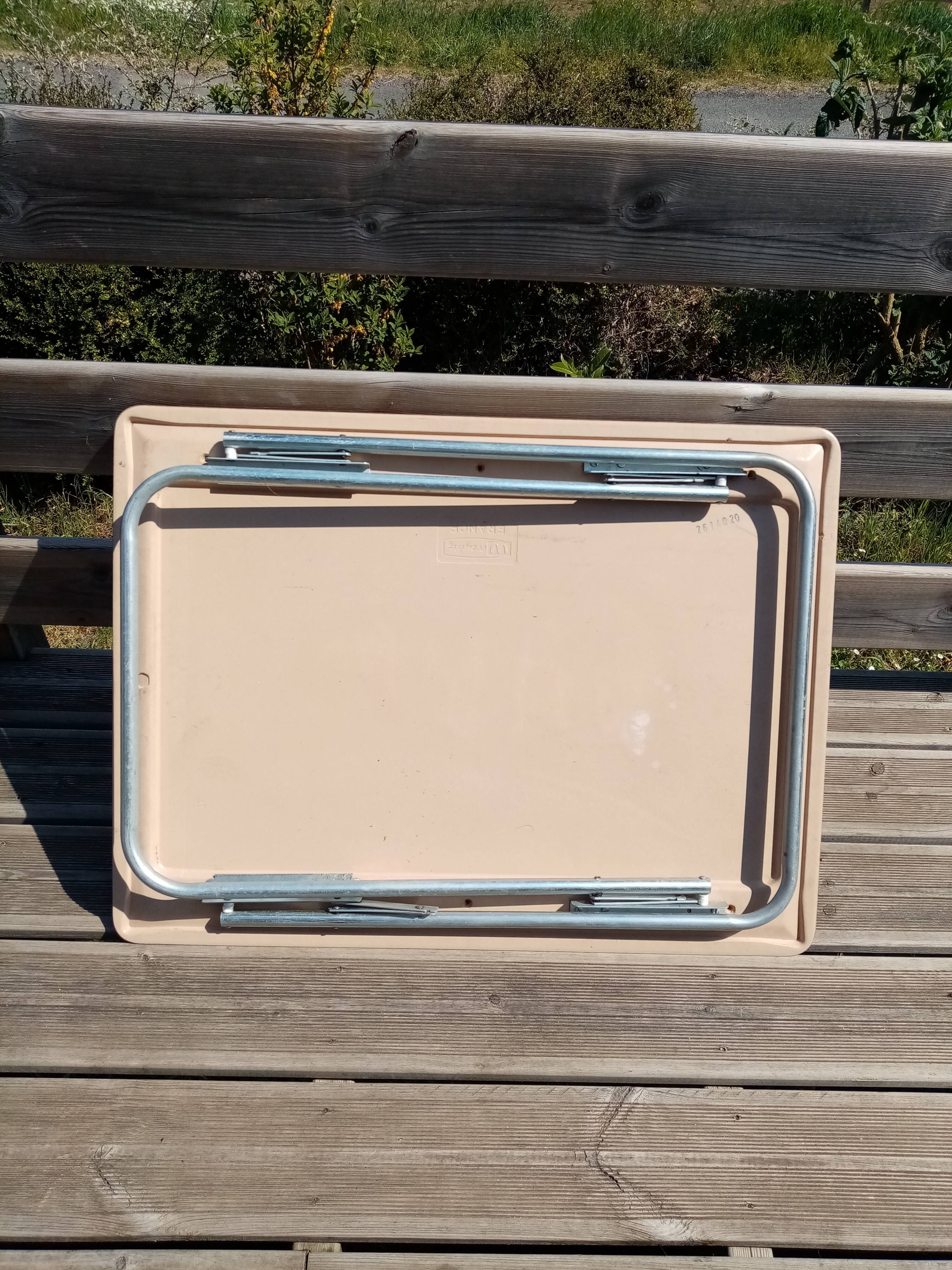 Folding garden or camping table