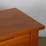 Commode vintage en orme massif, 1980