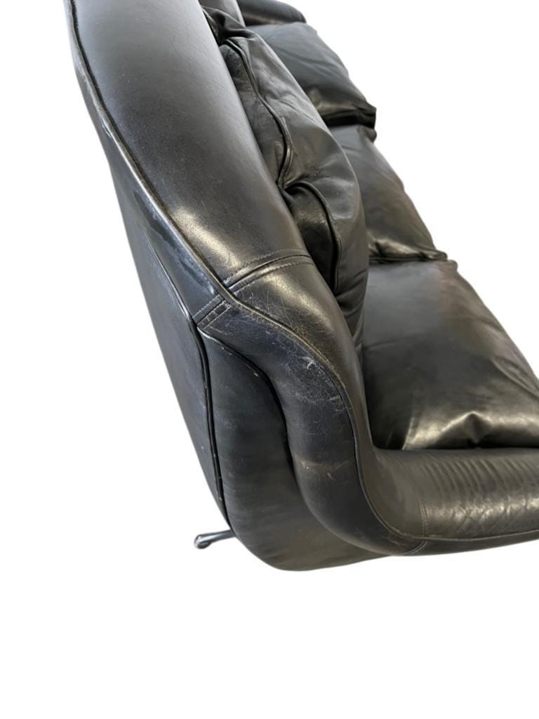 Vintage black Danish canapé / armchair / ESA canapé