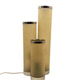 Hollywood regency fiberglass and brass table lamp, Italy 1970s