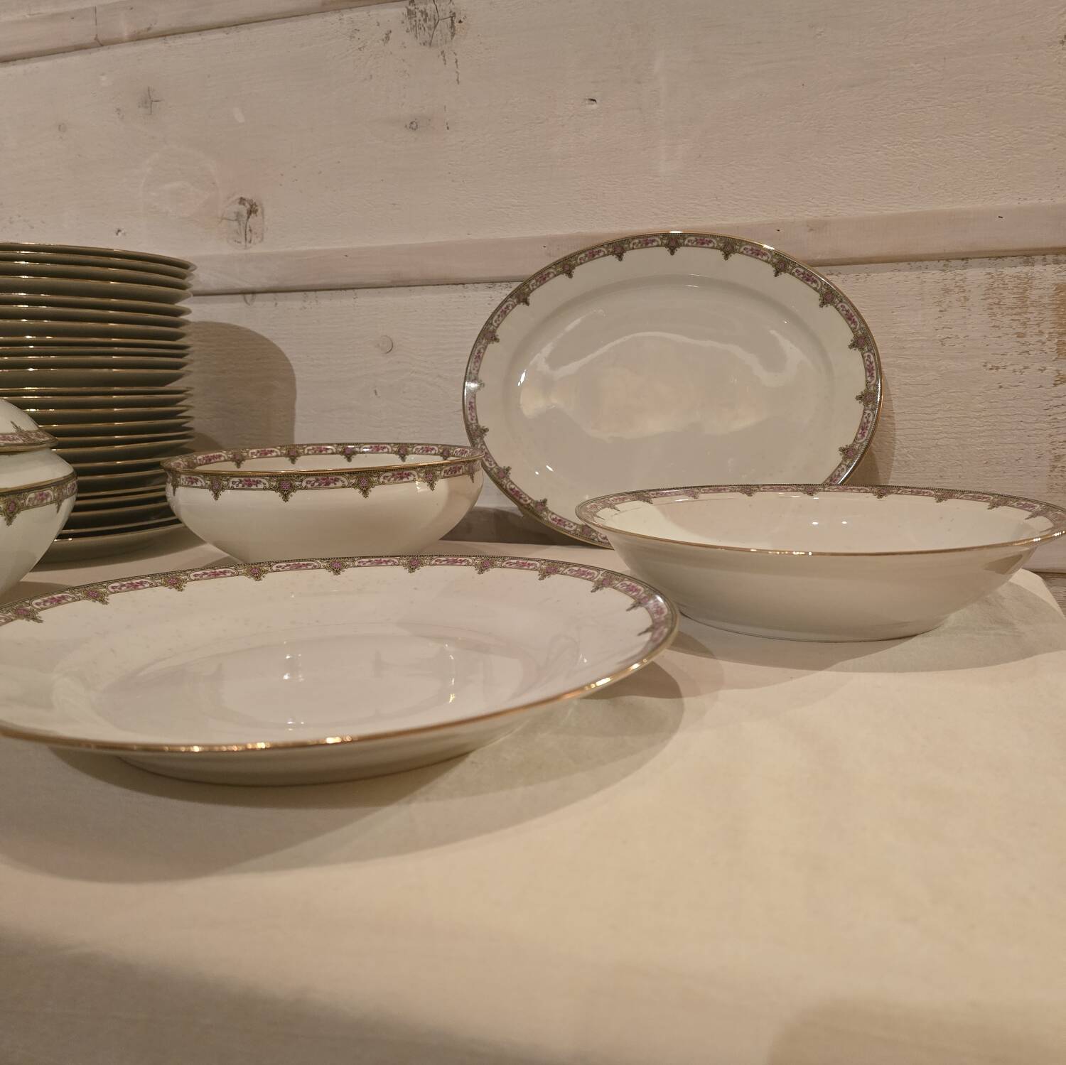 Limoges porcelain service.