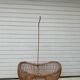 Vintage rattan cradle