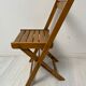 4 chaises pliables en bois vintage