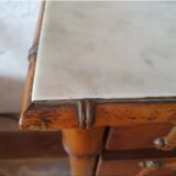 Early 20th-century commode in bamboo pitchin style.