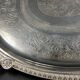 Very large silver metal serving tray christofle malmaison model
