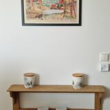 Old wall or standing shelf in solid pine