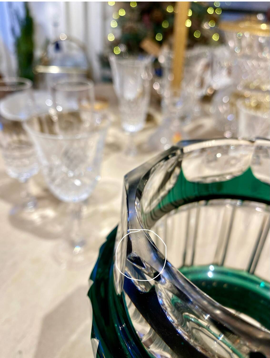 Val Saint Lambert crystal vase