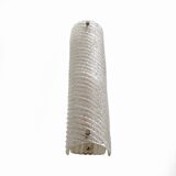 Pair of Barovier & Toso Style Modern Murano Glass Smoked Twisted Sconces