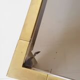 Coffee table in bronze & smoked glass 1970