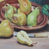 Original Swedish Mid-Century Oil on Canvas "Still Life" 1938 by Golson