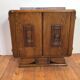 Art deco small cabinet with marble top