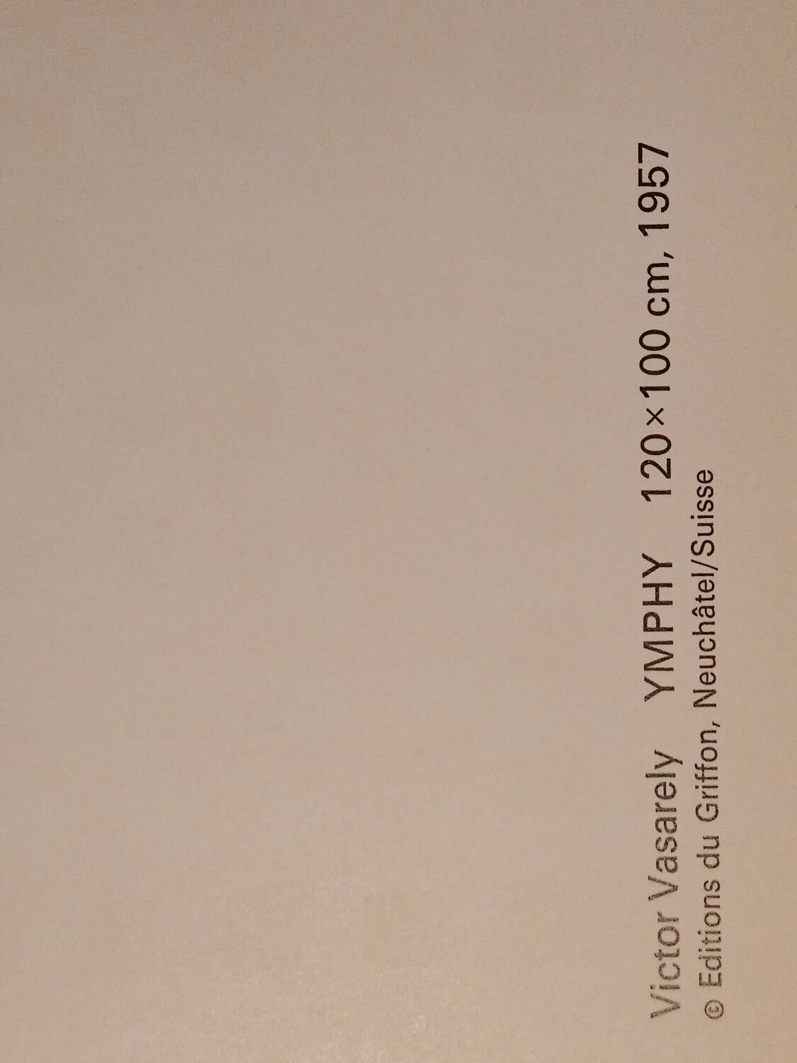 Tableau Vintage Art Optique - Victor Vasarely - Frame 50x40cm