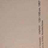 Tableau Vintage Art Optique - Victor Vasarely - Frame 50x40cm