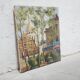 Old painting painting on canvas Montmartre, Paris