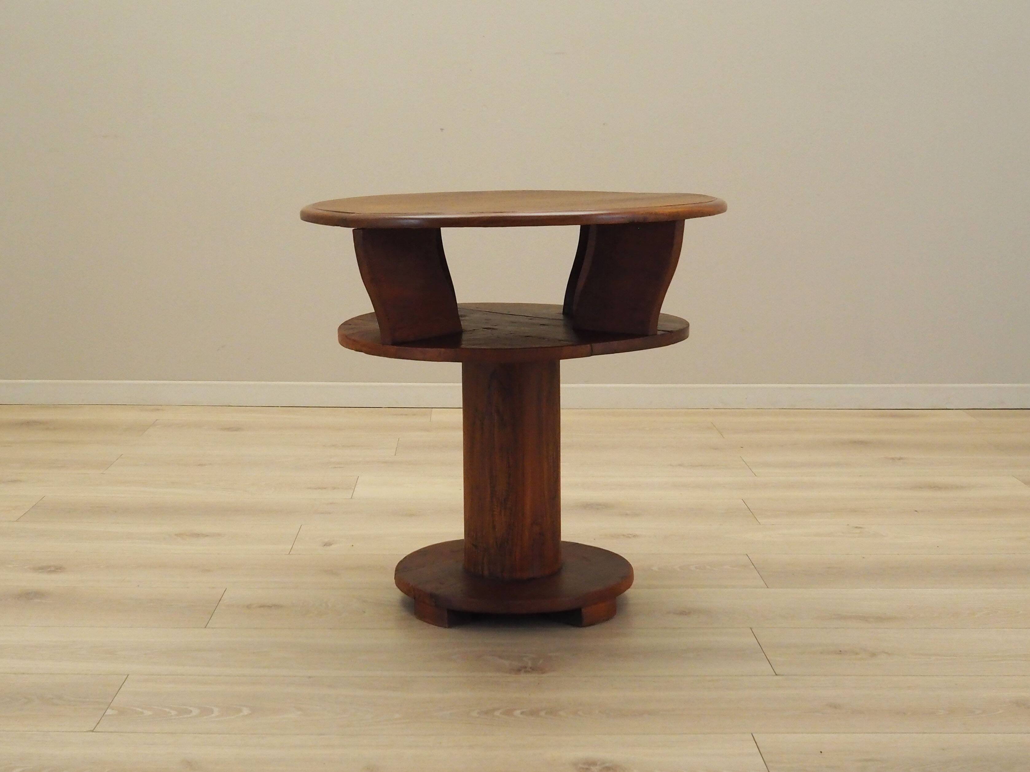 Oak coffee table, Italian design, 1960s, production: Italy