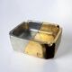Brutalist ashtray by Leopold, bronze and brass, Spain, 1970s