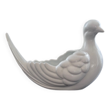 Large white bird planter