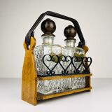 Tantalus Vintage Decanters for Cognac and Whisky, Italy, 1960s, set of 2