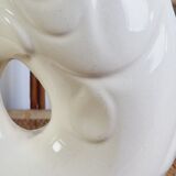 Zoomorphic pitcher fish Ceramic beige FDC Charolles