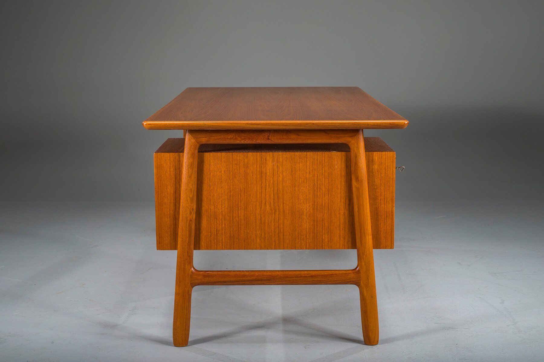 Teak Model 75 Desk from Omann Jun Møbelfabrik, 1960s