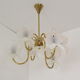 Mid-century Glass Chandelier,1970's.