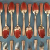 Menagère metal argente art deco incomplete 34 pieces