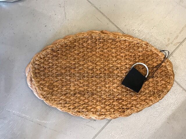 Mirror oval rope 25x41cm