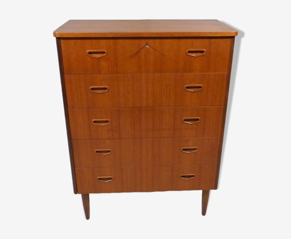 Commode danoise en teck, années 1960