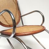 Rocking chrome cane bamboo