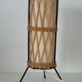 Old lamp rattan wicker vintage