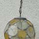 Suspension globe vitrail vintage 1970-80