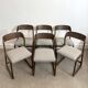 Lot de six chaises « traîneau » Baumann assises restaurées