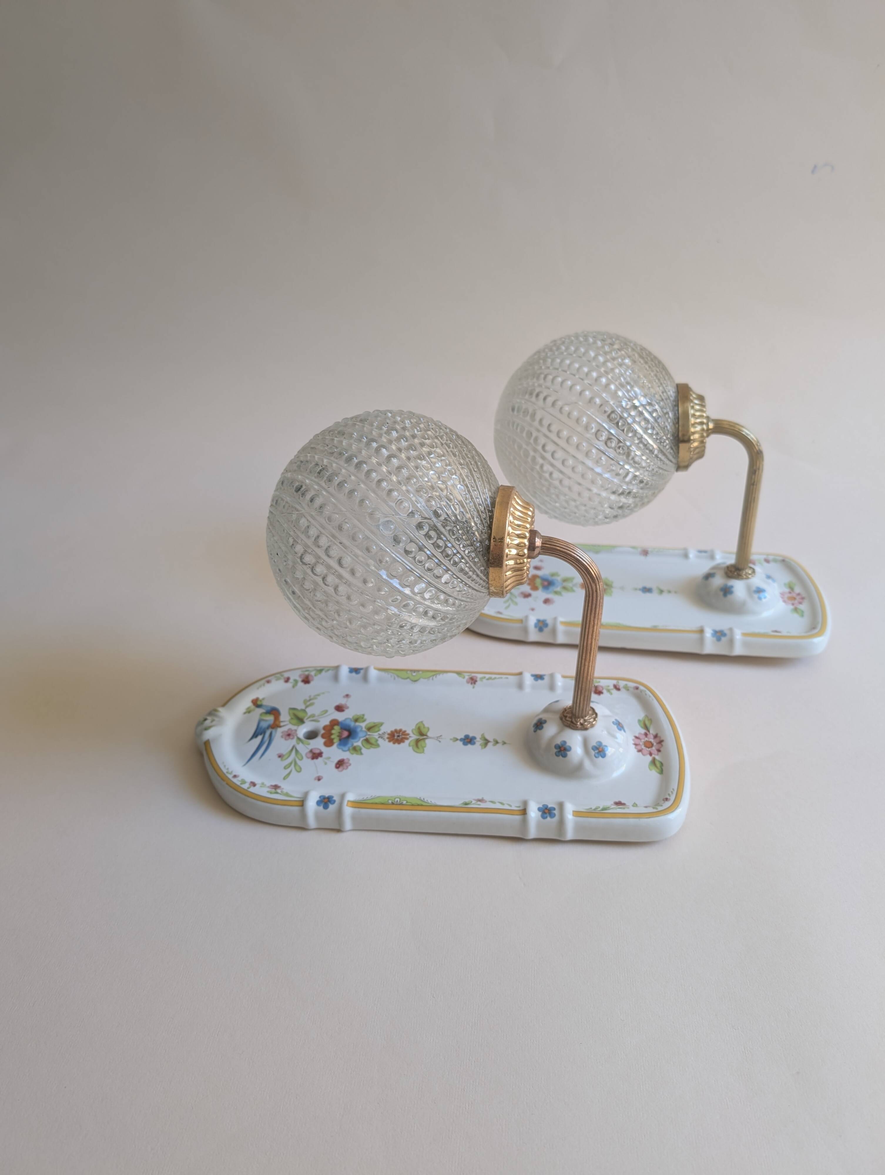Ceramic wall lights