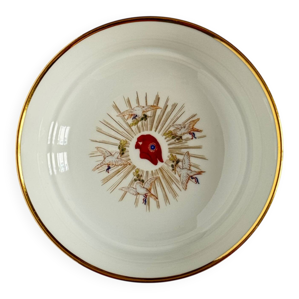 Coupelle commémorative en porcelaine de Sèvres   Bicentenaire de la Ré