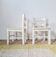 Vintage children's chair pair – White patinated wood