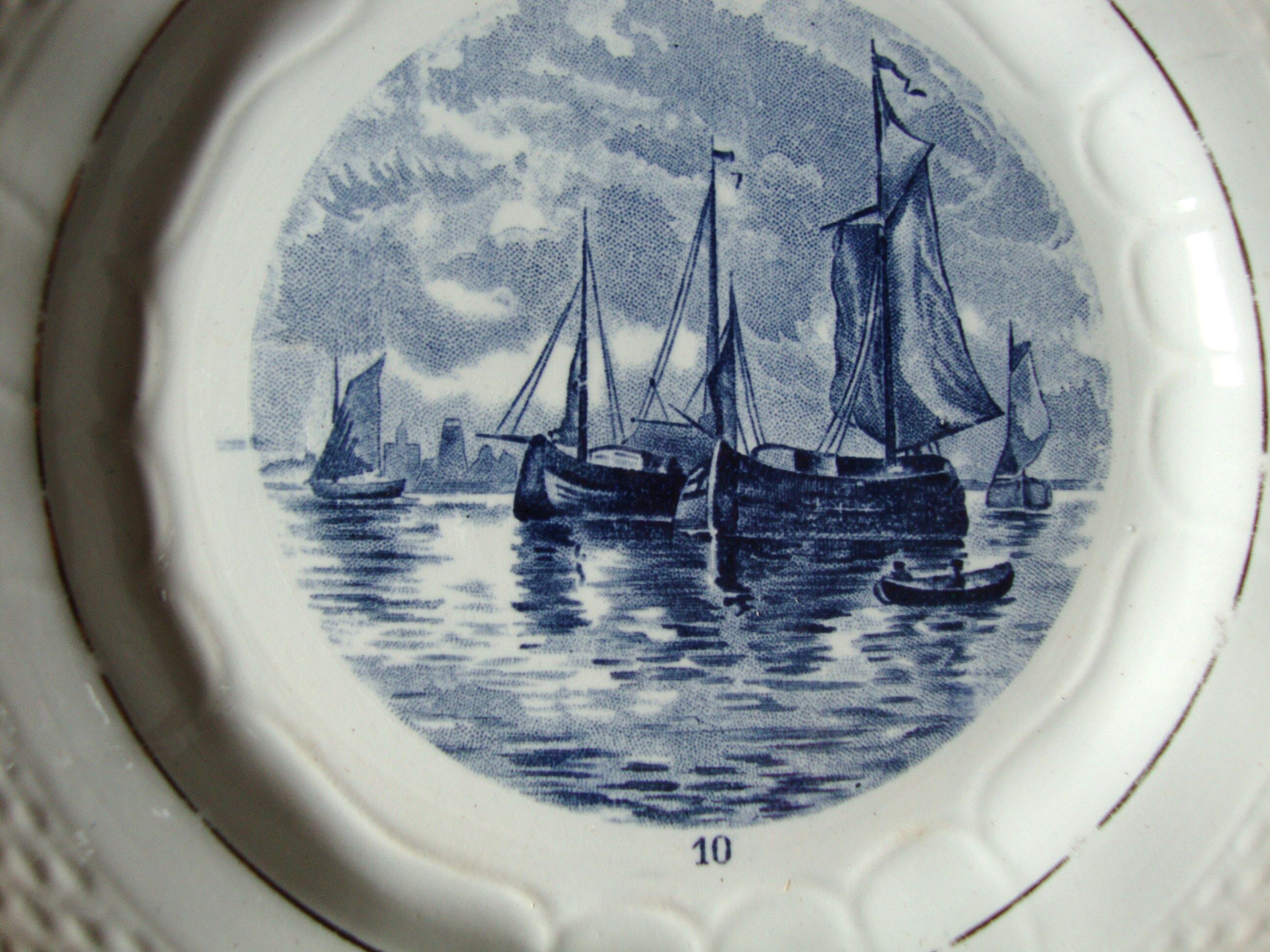 6 dessert plates Moulin des loups Amage