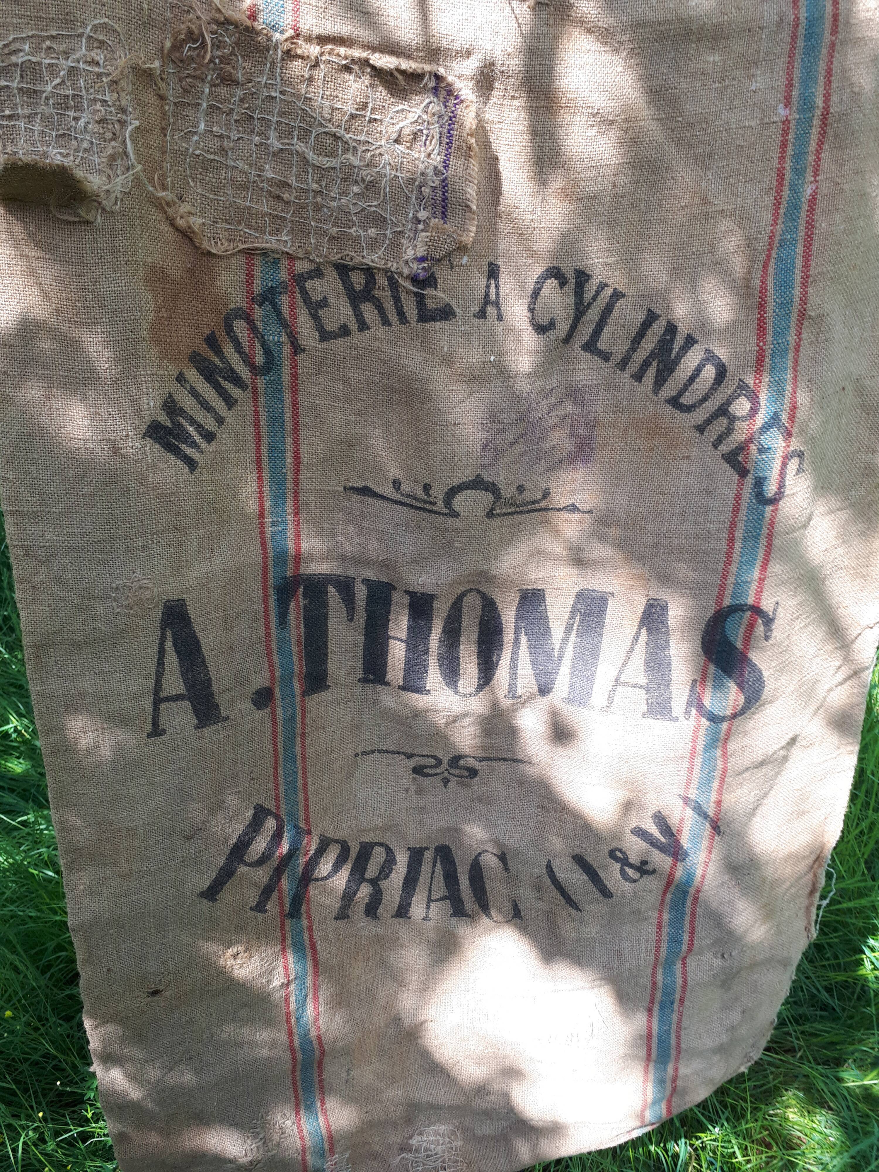 Burlap sack flour mill Thomas Brittany