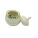 Ewa sugar bowl, modernism, ivory white porcelain, Poland, 1970s.
