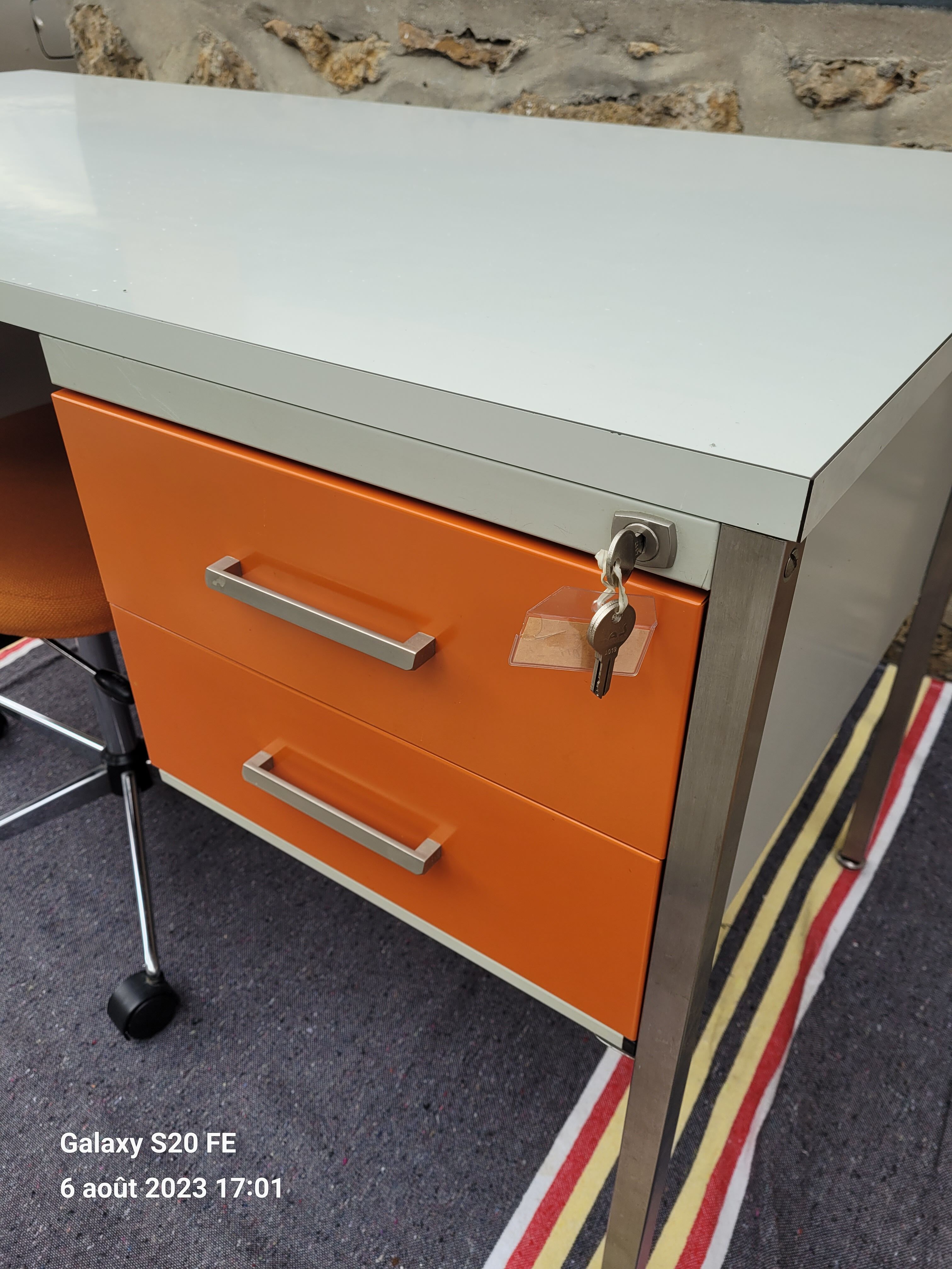 1980s desk and chair set