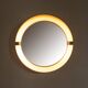 Vintage wall mirror 70's white backlit o design allibert